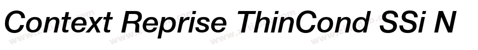Context Reprise ThinCond SSi Normal字体转换